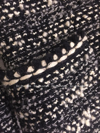 CHANEL 94A Vintage Black Mix Wool Tweed Jacket 36 38 シャネル ヴィンテージ スーパーモデルのブラック系 ウール ツイード ジャケット 即発 - TC JAPAN