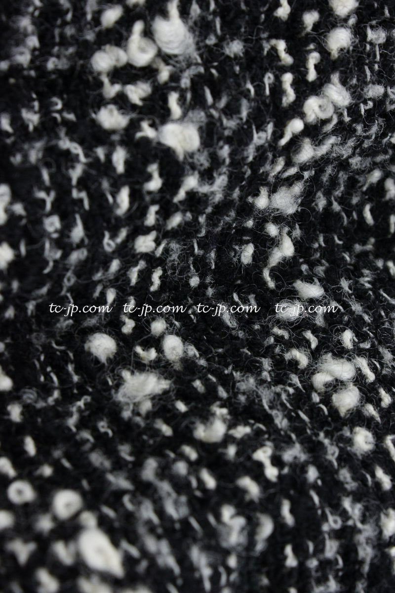 CHANEL 94A Vintage Black Mix Wool Tweed Jacket 36 38 シャネル ヴィンテージ スーパーモデルのブラック系 ウール ツイード ジャケット 即発 - TC JAPAN