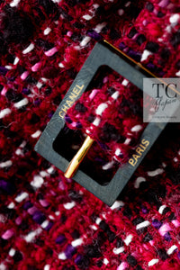 CHANEL 01A Red Wool Tweed Jacket 34 36 38 40 シャネル レッド ウール ツイード ジャケット 即発