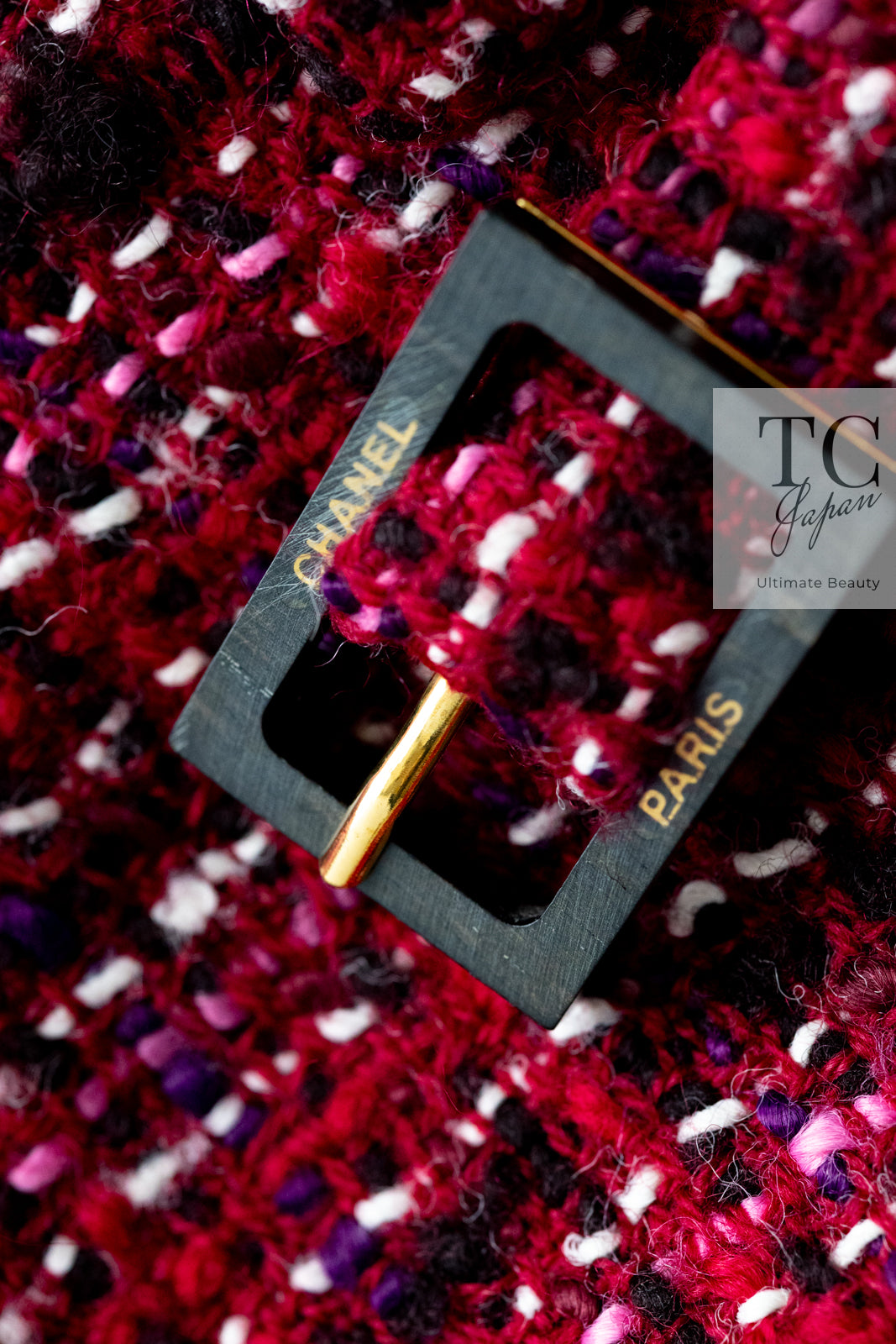 CHANEL 01A Red Wool Tweed Jacket 34 36 38 40 シャネル レッド ウール ツイード ジャケット 即発