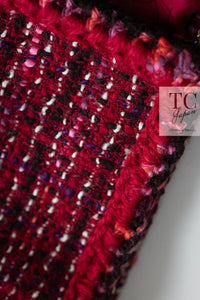 CHANEL 01A Red Wool Tweed Jacket 34 36 38 40 シャネル レッド ウール ツイード ジャケット 即発