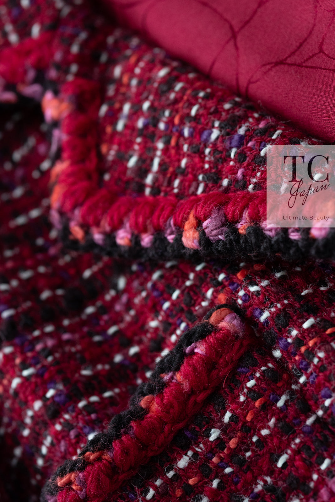CHANEL 01A Red Wool Tweed Jacket 34 36 38 40 シャネル レッド ウール ツイード ジャケット 即発