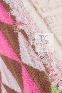 CHANEL 04A Beige Multi Color Lesage Cashmere Lining Skirt Suit Tops 38 40 シャネル ベージュ マルチカラー ルサージュ ジャケット スカート スーツ トップス 即発 - TC JAPAN