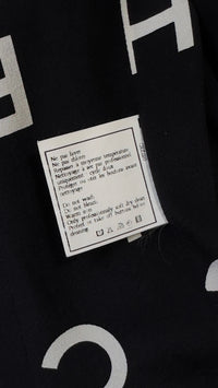 CHANEL 97S Vintage Black Silk CC Logo Coat Jacket 36 シャネル ヴィンテージ ブラック シルク CCロゴ コート ジャケット 即発