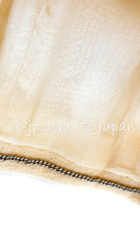 CHANEL 99S Creme Ivory Double CC Logo Wool Jacket 42 シャネル クリーム アイボリー ダブル ココボタン ジャケット 即発