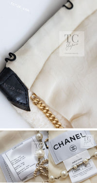 CHANEL 15PF Ivory Wool Mohair Leather Trim Jacket 34 38 シャネル アイボリー ウール モヘア レザートリム ジャケット 即発