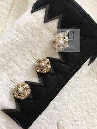 CHANEL 15PF Ivory Wool Mohair Leather Trim Jacket 34 38 シャネル アイボリー ウール モヘア レザートリム ジャケット 即発