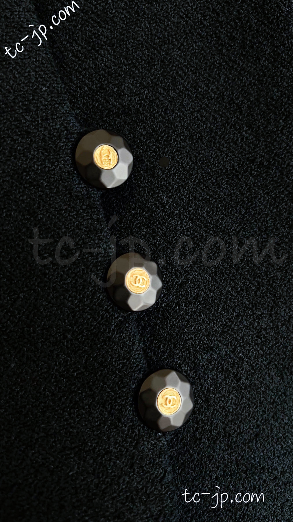 CHANEL 94S Vintage Navy Black Wool Cotton Supermodel Jacket 38 シャネル ヴィンテージ ネイビー ブラック ウール コットン スーパーモデル ジャケット 即発