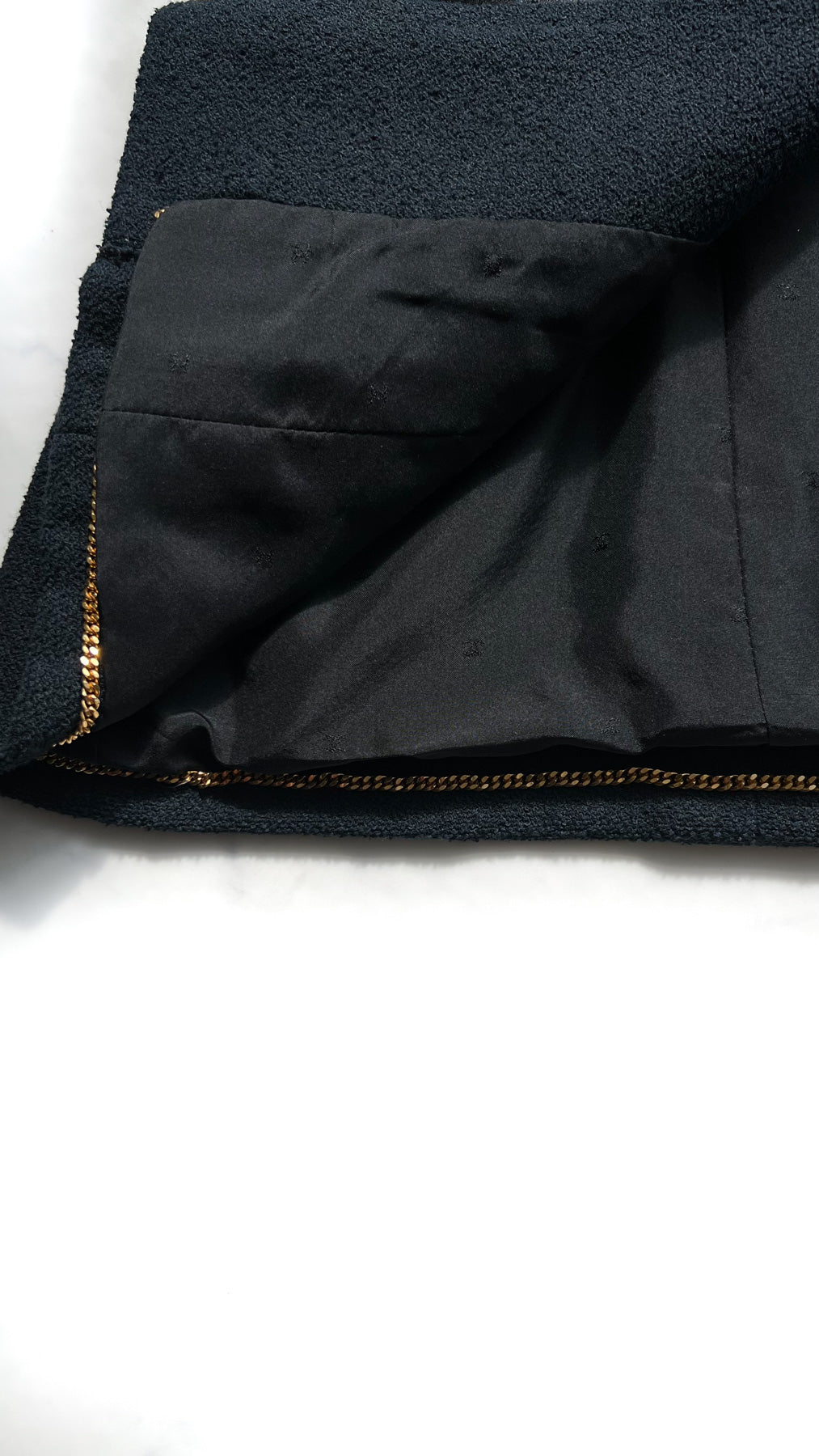 CHANEL 94S Vintage Navy Black Wool Cotton Supermodel Jacket 38 シャネル ヴィンテージ ネイビー ブラック ウール コットン スーパーモデル ジャケット 即発