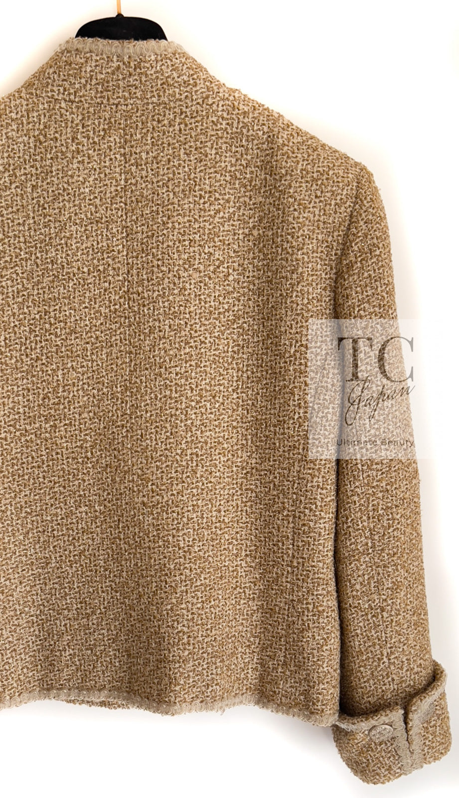 CHANEL 13C Gold Silk Blend Lesage Tweed Jacket 40 シャネル ゴールド ルサージュ ツイード ジャケット 即発