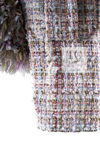 CHANEL 13C Rose Garden Multicolor Lesage Tweed Jacket 36 38 シャネル ローズガーデン マルチカラー ルサージュ 襟付き ツイード ジャケット 即発