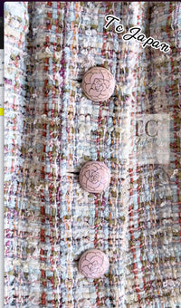 CHANEL 13C Rose Garden Multicolor Lesage Tweed Jacket 36 38 シャネル ローズガーデン マルチカラー ルサージュ 襟付き ツイード ジャケット 即発