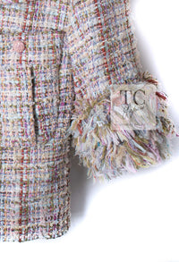 CHANEL 13C Rose Garden Multicolor Lesage Tweed Jacket 36 38 シャネル ローズガーデン マルチカラー ルサージュ 襟付き ツイード ジャケット 即発