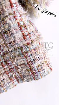 CHANEL 13C Rose Garden Multicolor Lesage Tweed Jacket 36 38 シャネル ローズガーデン マルチカラー ルサージュ 襟付き ツイード ジャケット 即発