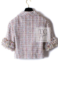 CHANEL 13C Rose Garden Multicolor Lesage Tweed Jacket 36 38 シャネル ローズガーデン マルチカラー ルサージュ 襟付き ツイード ジャケット 即発