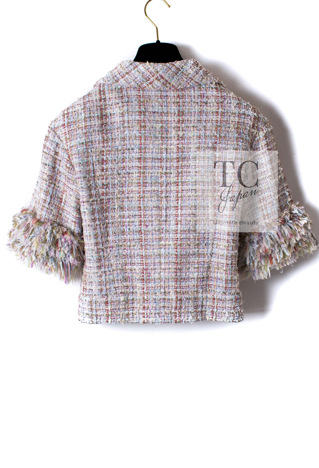 CHANEL 13C Rose Garden Multicolor Lesage Tweed Jacket 36 38 シャネル ローズガーデン マルチカラー ルサージュ 襟付き ツイード ジャケット 即発