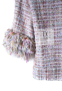 CHANEL 13C Rose Garden Multicolor Lesage Tweed Jacket 36 38 シャネル ローズガーデン マルチカラー ルサージュ 襟付き ツイード ジャケット 即発