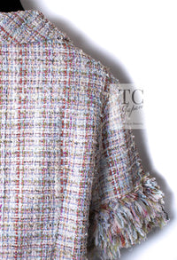 CHANEL 13C Rose Garden Multicolor Lesage Tweed Jacket 36 38 シャネル ローズガーデン マルチカラー ルサージュ 襟付き ツイード ジャケット 即発