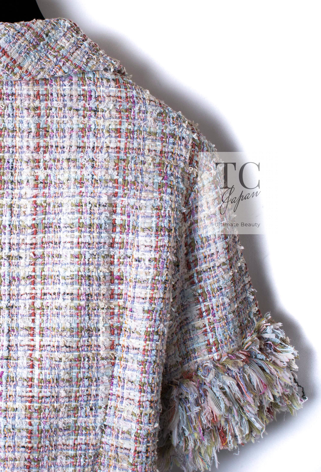 CHANEL 13C Rose Garden Multicolor Lesage Tweed Jacket 36 38 シャネル ローズガーデン マルチカラー ルサージュ 襟付き ツイード ジャケット 即発