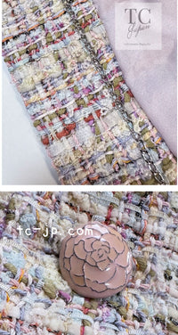 CHANEL 13C Rose Garden Multicolor Lesage Tweed Jacket 36 38 シャネル ローズガーデン マルチカラー ルサージュ 襟付き ツイード ジャケット 即発