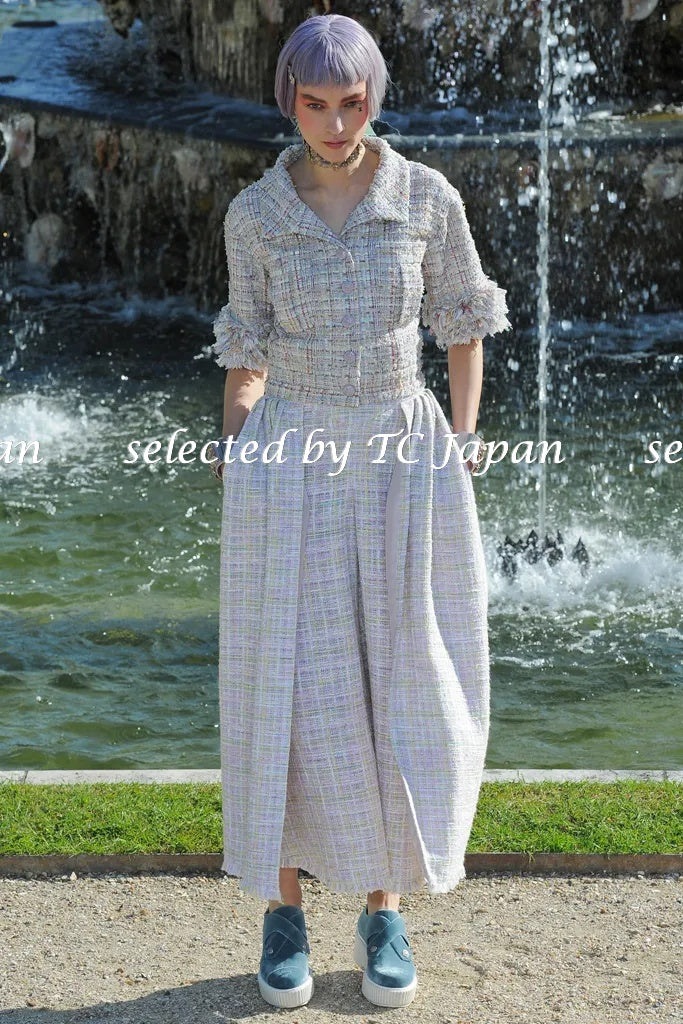 CHANEL 13C Rose Garden Multicolor Lesage Tweed Jacket 36 38 シャネル ローズガーデン マルチカラー ルサージュ 襟付き ツイード ジャケット 即発