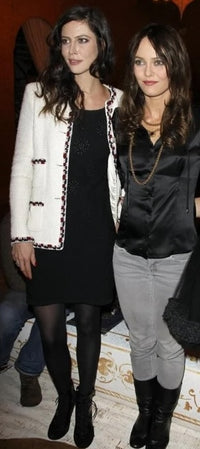 CHANEL 11S Navy Crochet Braid Trim Cotton Jacket 36 38 シャネル ネイビー クロシェット ブレイド トリミング コットン ジャケット 即発