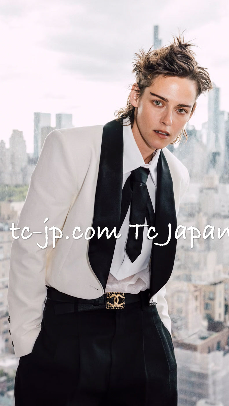 CHANEL 17C Black Cropped Cotton Jacket 34 シャネル ブラック クロップド コットン ジャケット 即発