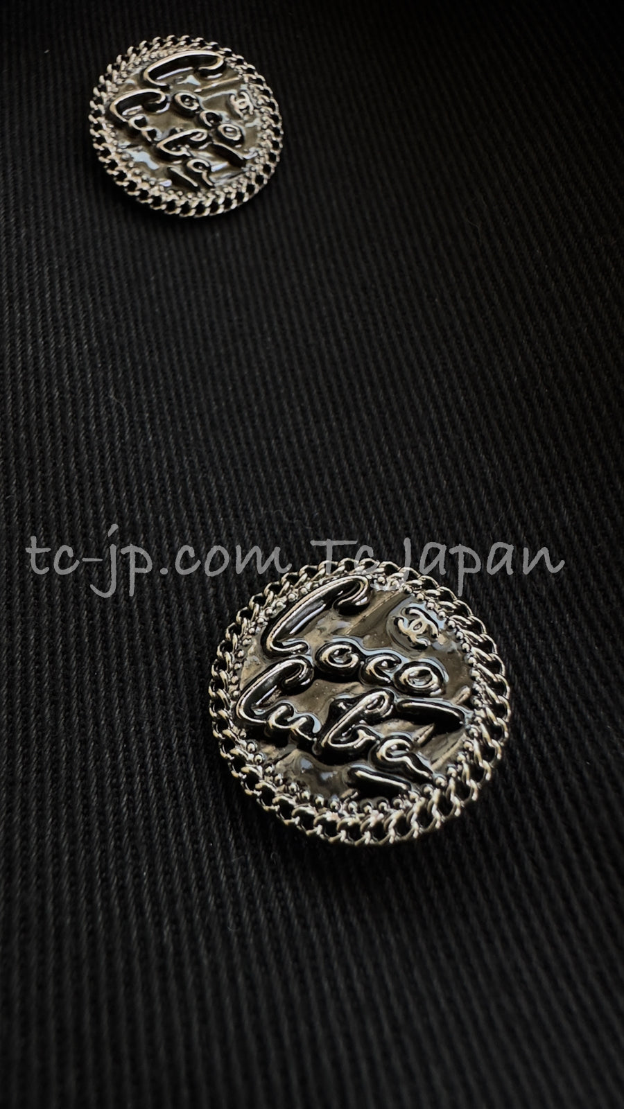 CHANEL 17C Black Cropped Cotton Jacket 34 シャネル ブラック クロップド コットン ジャケット 即発