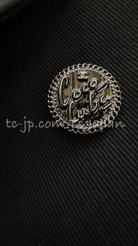 CHANEL 17C Black Cropped Cotton Jacket 34 シャネル ブラック クロップド コットン ジャケット 即発