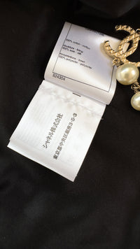 CHANEL 17C Black Cropped Cotton Jacket 34 シャネル ブラック クロップド コットン ジャケット 即発