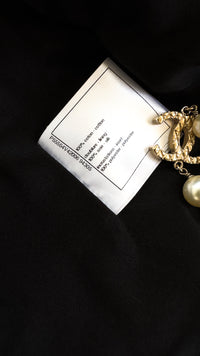 CHANEL 17C Black Cropped Cotton Jacket 34 シャネル ブラック クロップド コットン ジャケット 即発