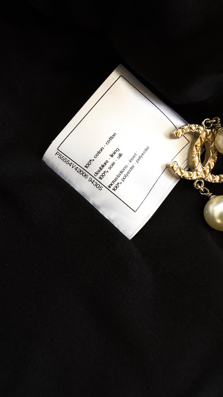 CHANEL 17C Black Cropped Cotton Jacket 34 シャネル ブラック クロップド コットン ジャケット 即発