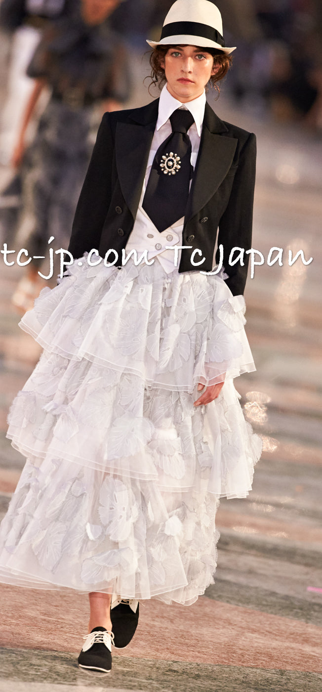 CHANEL 17C Black Cropped Cotton Jacket 34 シャネル ブラック クロップド コットン ジャケット 即発