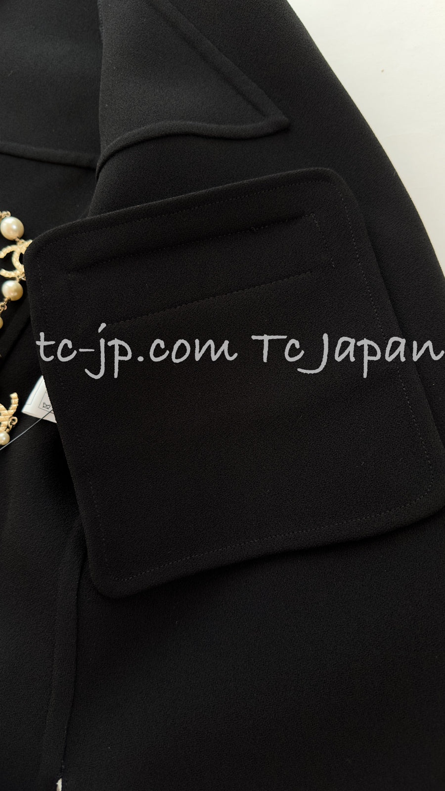 CHANEL 14S Off White Black Jacket 34 36 シャネル オフホワイト ブラック ジャケット 即発