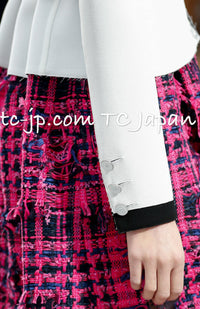 CHANEL 14S Off White Black Jacket 34 36 シャネル オフホワイト ブラック ジャケット 即発