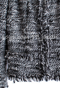 CHANEL 04A Black Choco Le Makeup de Tweed Jacket 34 36 シャネル ブラック チョコ メイクアップ ワッペン ウール ツイード ジャケット 即発