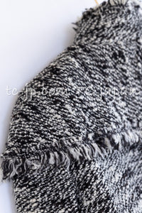 CHANEL 04A Black Choco Le Makeup de Tweed Jacket 34 36 シャネル ブラック チョコ メイクアップ ワッペン ウール ツイード ジャケット 即発