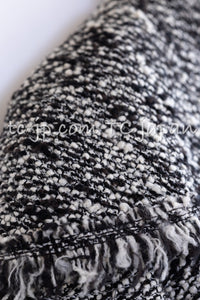 CHANEL 04A Black Choco Le Makeup de Tweed Jacket 34 36 シャネル ブラック チョコ メイクアップ ワッペン ウール ツイード ジャケット 即発