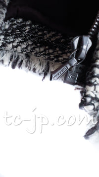 CHANEL 04A Black Choco Le Makeup de Tweed Jacket 34 36 シャネル ブラック チョコ メイクアップ ワッペン ウール ツイード ジャケット 即発