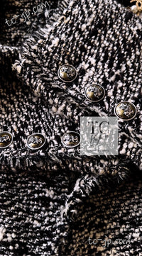 CHANEL 04A Black Choco Wool Tweed Jacket 38 シャネル ブラック チョコ ウール ツイード ジャケット 即発