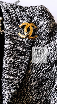 CHANEL 04A Black Choco Wool Tweed Jacket 38 シャネル ブラック チョコ ウール ツイード ジャケット 即発