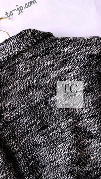 CHANEL 04A Black Choco Wool Tweed Jacket 38 シャネル ブラック チョコ ウール ツイード ジャケット 即発
