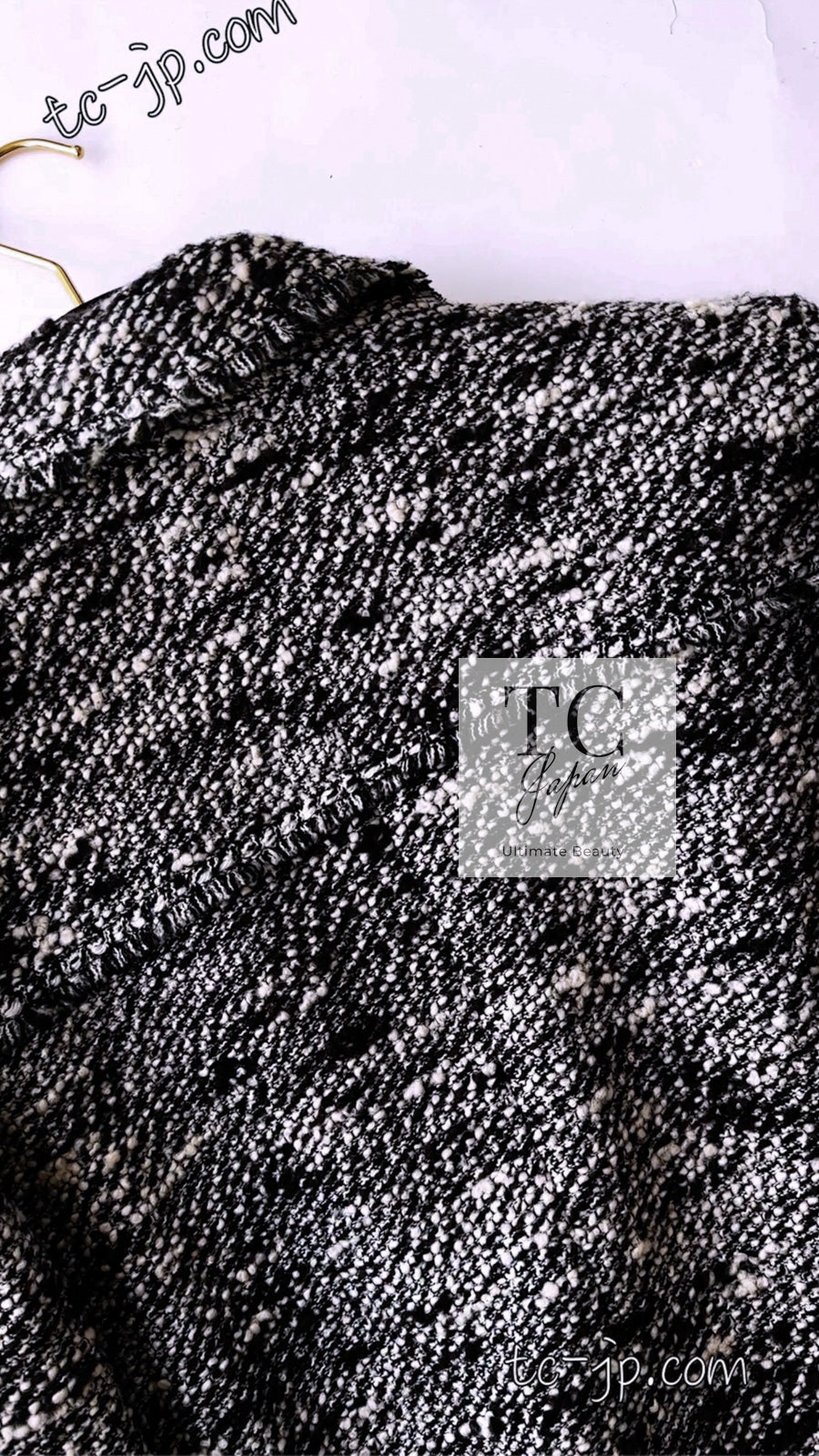 CHANEL 04A Black Choco Wool Tweed Jacket 38 シャネル ブラック チョコ ウール ツイード ジャケット 即発