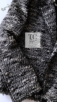 CHANEL 04A Black Choco Wool Tweed Jacket 38 シャネル ブラック チョコ ウール ツイード ジャケット 即発