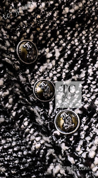 CHANEL 04A Black Choco Wool Tweed Jacket 38 シャネル ブラック チョコ ウール ツイード ジャケット 即発