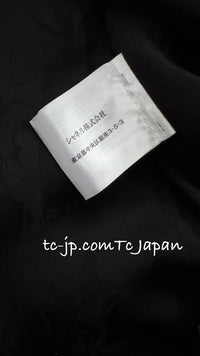 CHANEL 15A Black Wool Patent Leather Collar Jacket 36 38 シャネル ブラック ウール パテント レザー 襟 女優 パク シネ着 ジャケット 即発