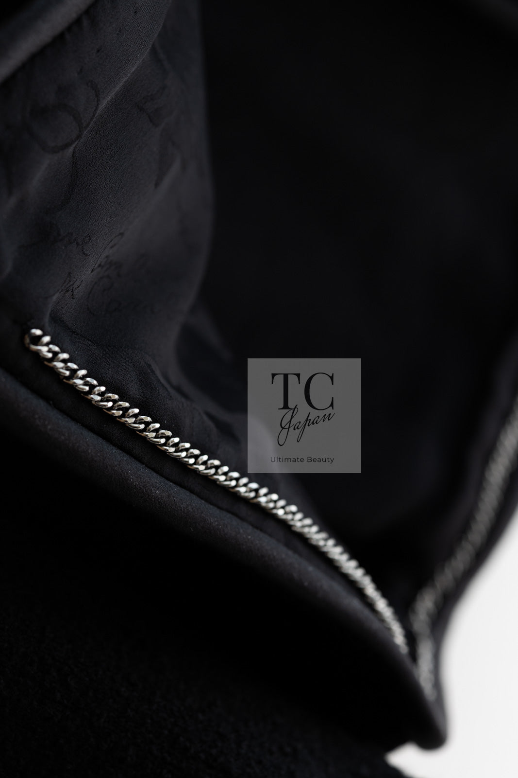 CHANEL 15B Black Wool Piping Collarless Jacket 34 36 38 シャネル ブラック ウール パイピング ノーカラー ジャケット 即発