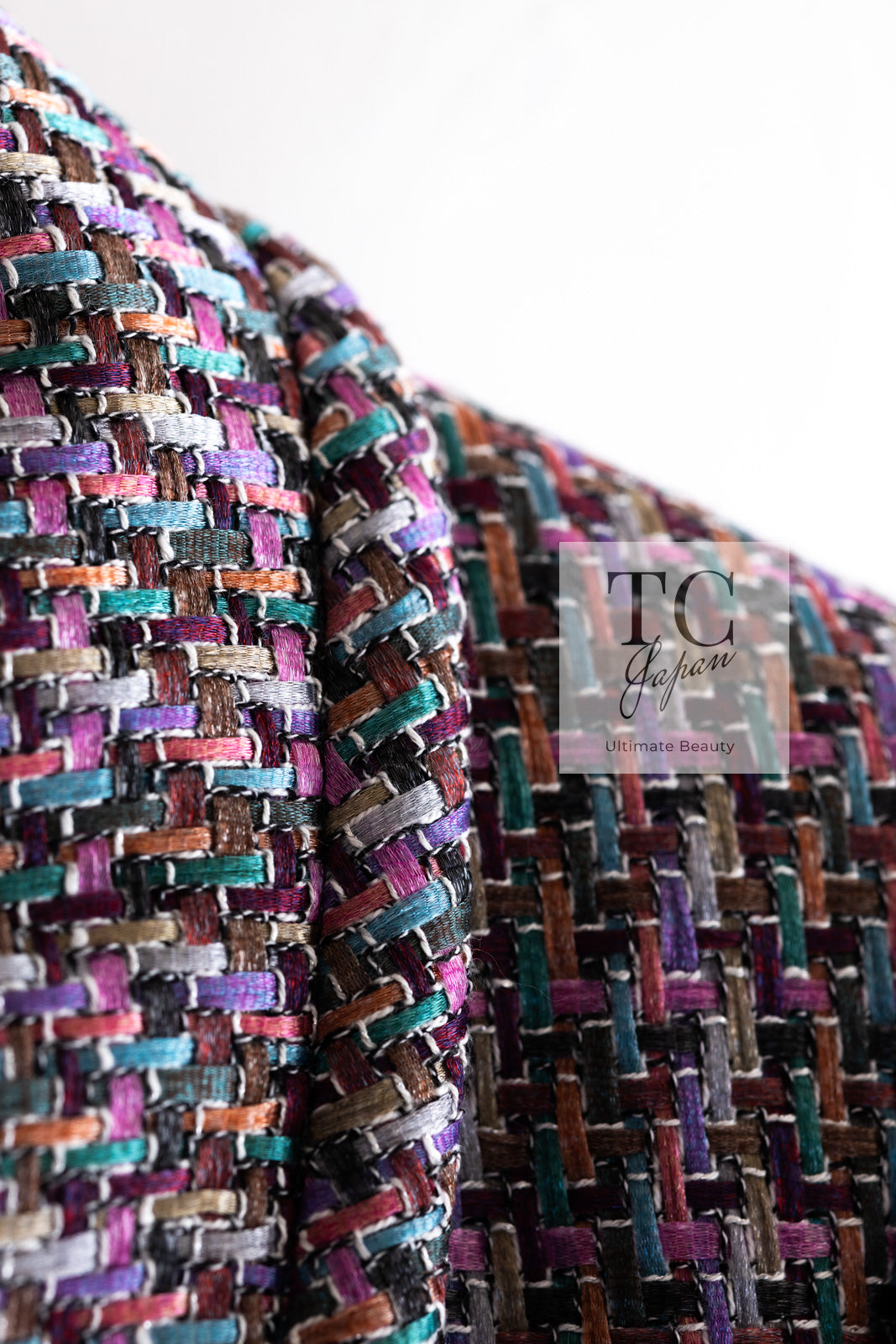 CHANEL 15S Amethyst Purple Multicolor Jacket 40 シャネル アメジスト パープル ピンク マルチカラー ジャケット 即発