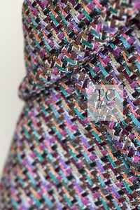 CHANEL 15S Amethyst Purple Multicolor Jacket 40 シャネル アメジスト パープル ピンク マルチカラー ジャケット 即発