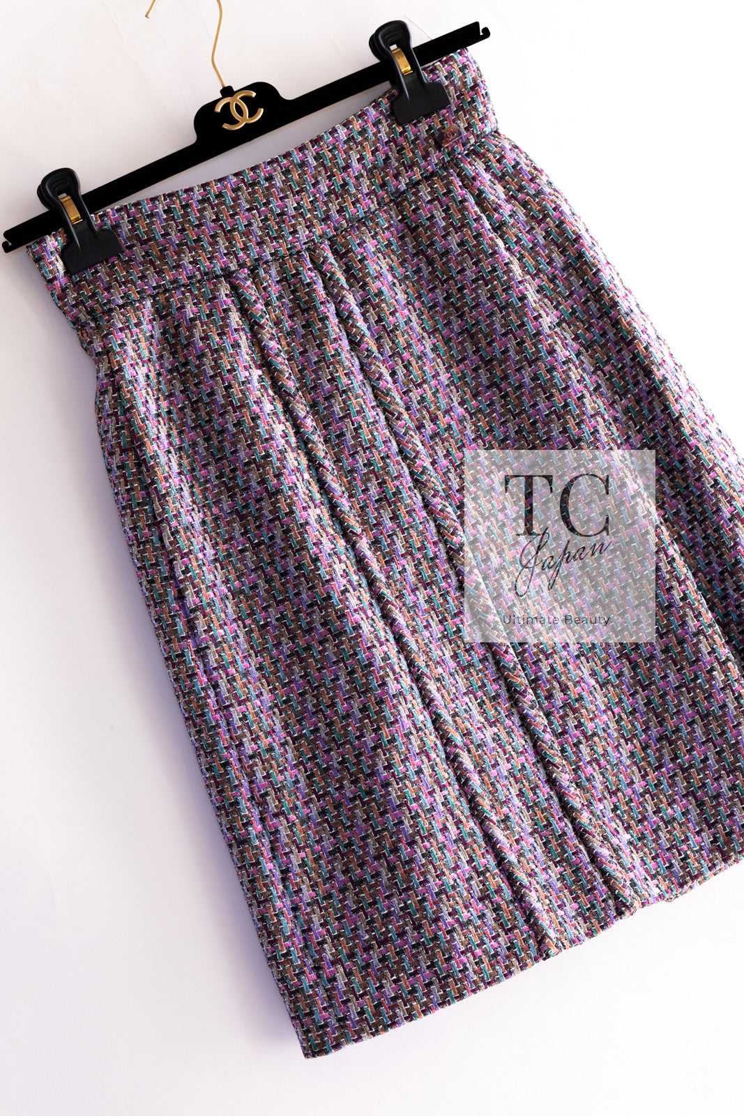 CHANEL 15S Amethyst Purple Multicolor Jacket 40 シャネル アメジスト パープル ピンク マルチカラー ジャケット 即発